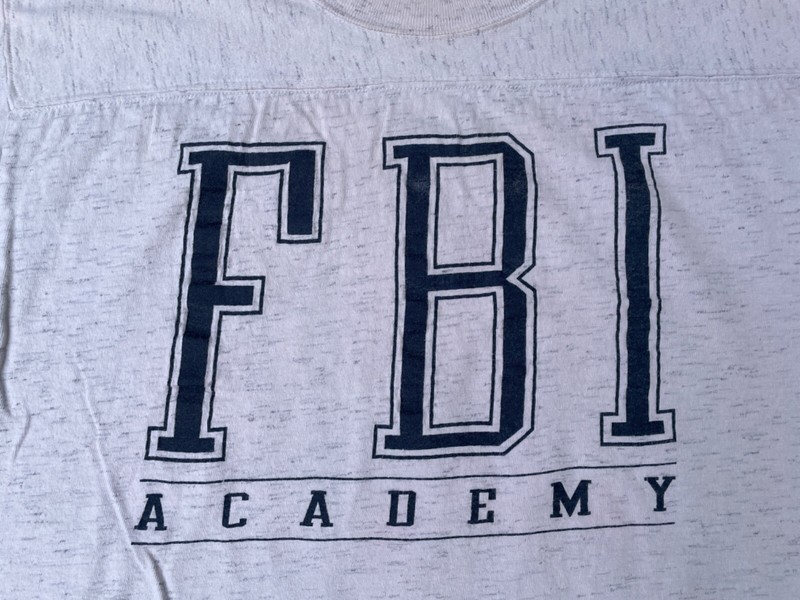 FBI ACADEMY T-SHIRT - HEATHER GRAY - Size L