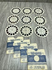 View-Master Lot Round Views Lot of 9 Movie Theme Mary Poppins E.T. Love