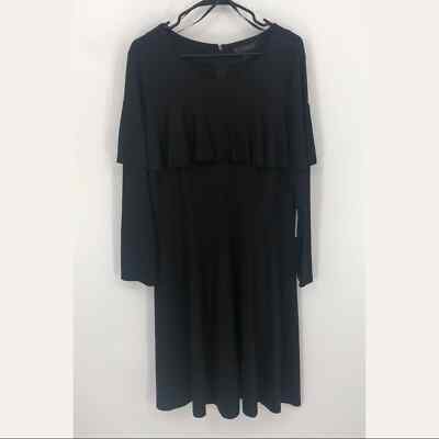 sachin and babi light blue dress ELOQUII Women's Plus Size Flare Sleeve Scuba Dress main image 1