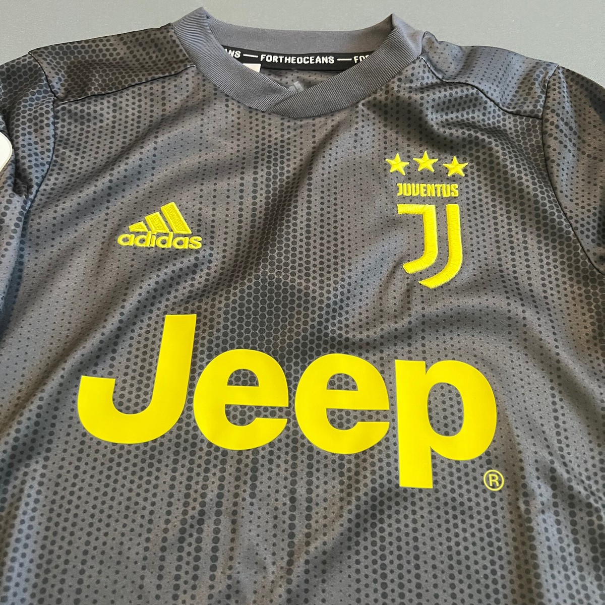 Juventus Jersey 2018 2019 Third XS 7-8Y Boys Football Shirt DP0453