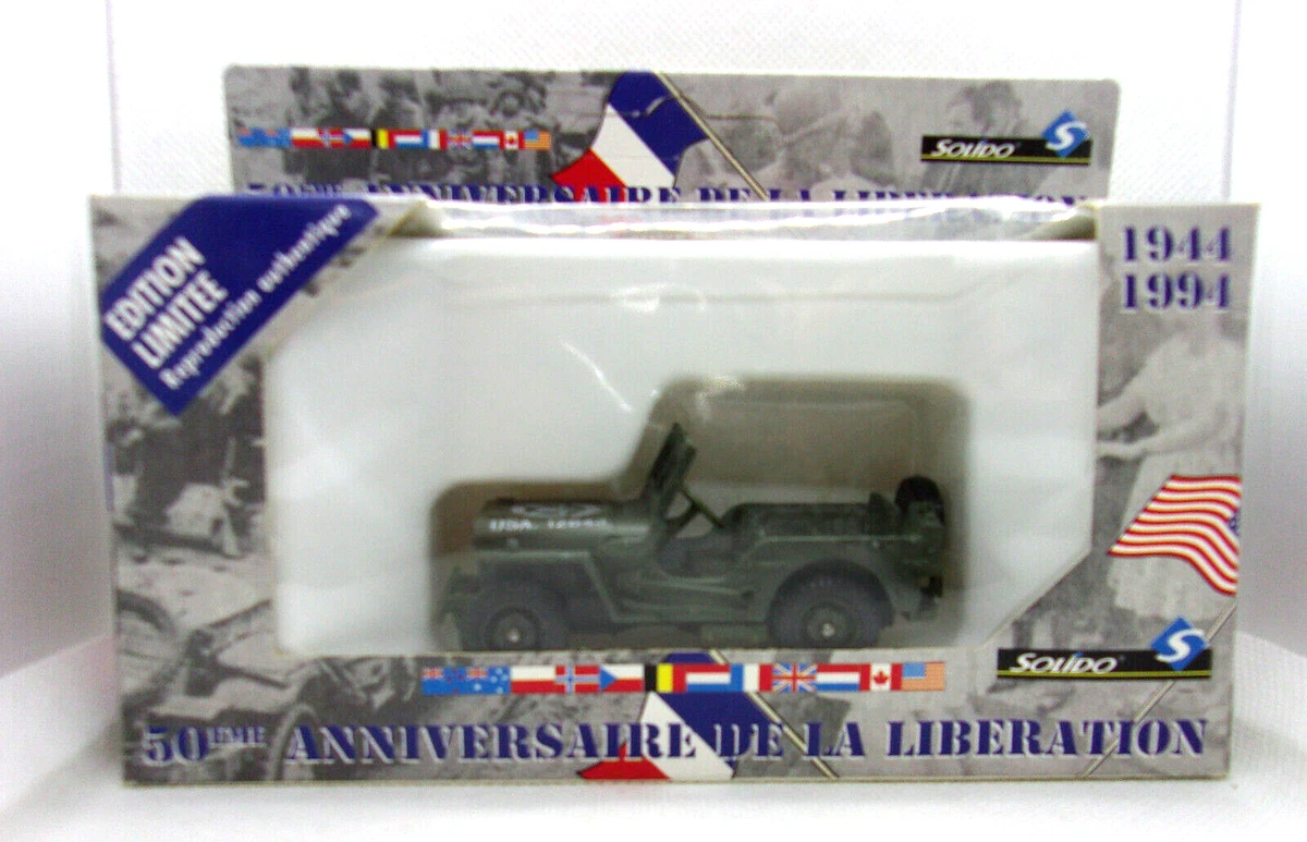 1/43 SOLIDO JEEP Willys Willy's US Army Armée Militaire Char Tank