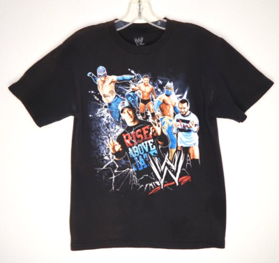 VTG 2012 WWE RAW Wrestling T-Shirt Youth Size Large John Cena CM Punk Orton GVR