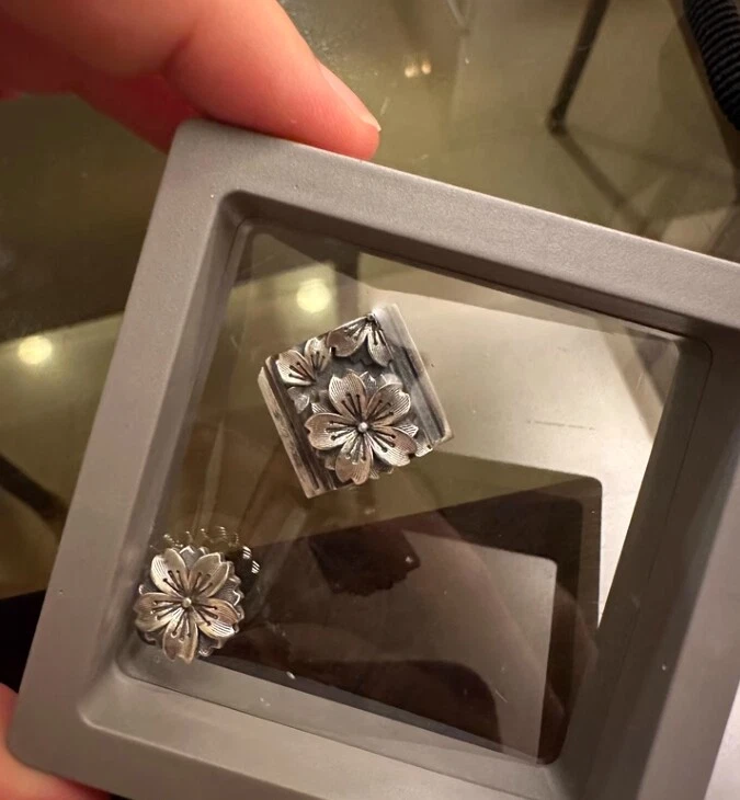 Sakura Shutter Release Button Hot Shoe Cover 925 Silver For Fujilm Leica Camera - Image 2 of 4