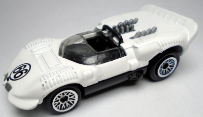 1998 HOT WHEELS CHAPARRAL 2 #66 WHITE 1:64 DIECAST 2 5/8'' RACE CAR WITH BLACK