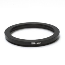 58mm to 49mm Step-Down Lens Filter Ring Adapter