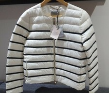 Marella Meringa White Jacket Black Strips Size 12 New With Tags Elegant
