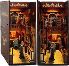 GXUANAN DIY Book Nook Kit,DIY Miniature House Dollhouse Kit, 3D Wooden Classic