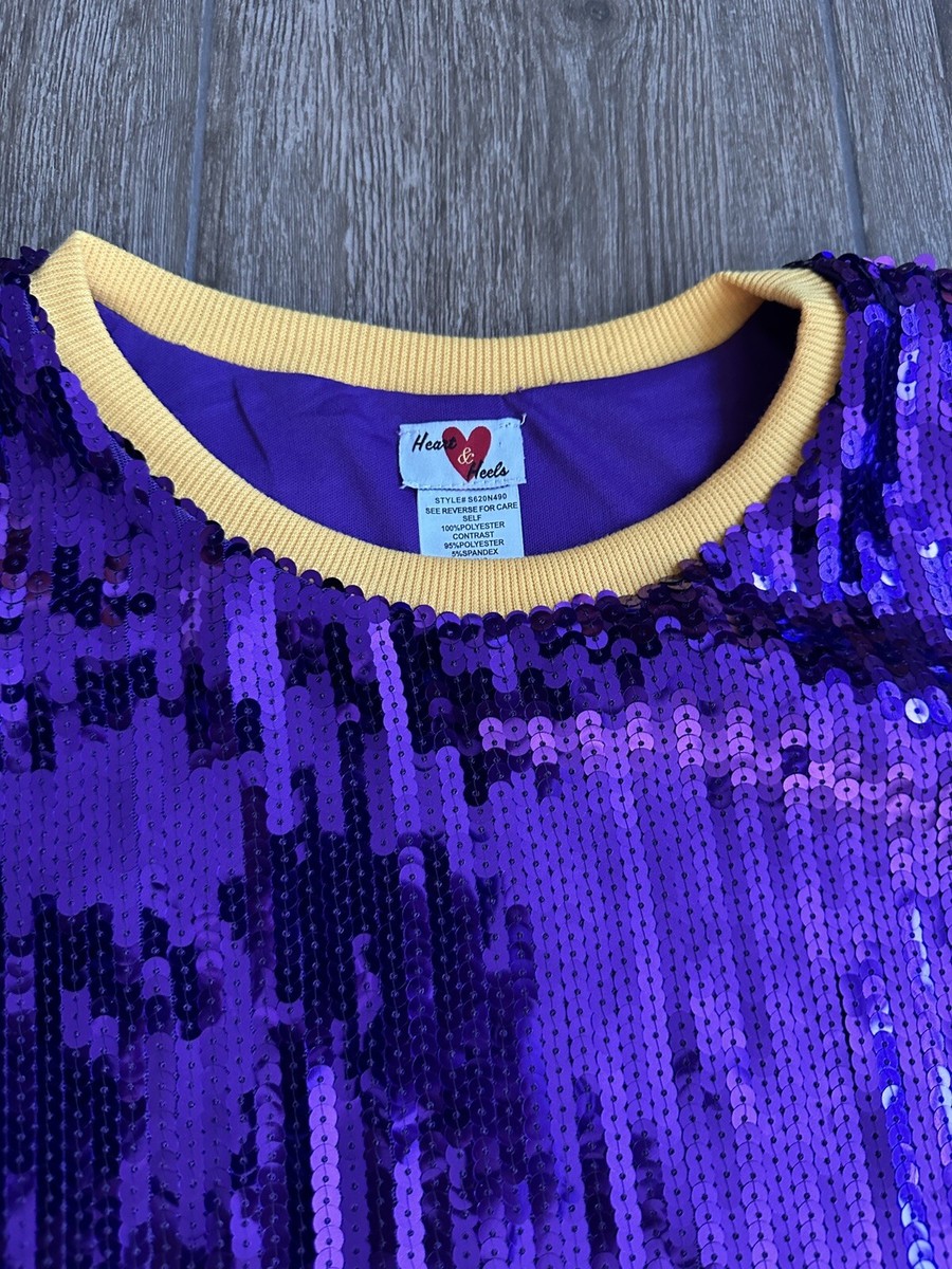 lakers sequin dress Ultra Game NBA LA Lakers Mini Dress