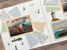Travel Scrapbook Pages, Vacation Pages, Premade Travel Layouts