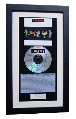 HEART Bad Animals CLASSIC CD Album GALLERY QUALITY FRAMED+EXPRESS GLOBAL SHIP