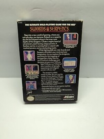 Swords and Serpents NES Nintendo Complete CIB W/POSTER NICE SHAPE AUTHENTIC 