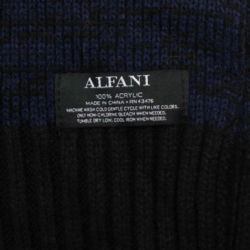 Alfani Men’s Navy Space-Dyed Scarf MSRP $40.00 - Picture 5 of 5