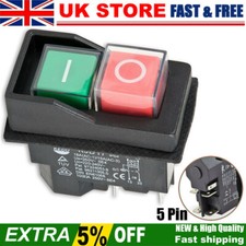 250V IP55 KJD17 KLD28 5 Pin Start Stop On Off No Volt Release Switch NVR Switch