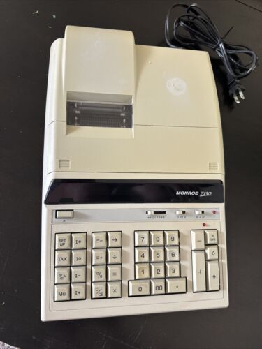 Monroe 7130 Desktop Printing Calculator - Picture 1 of 8