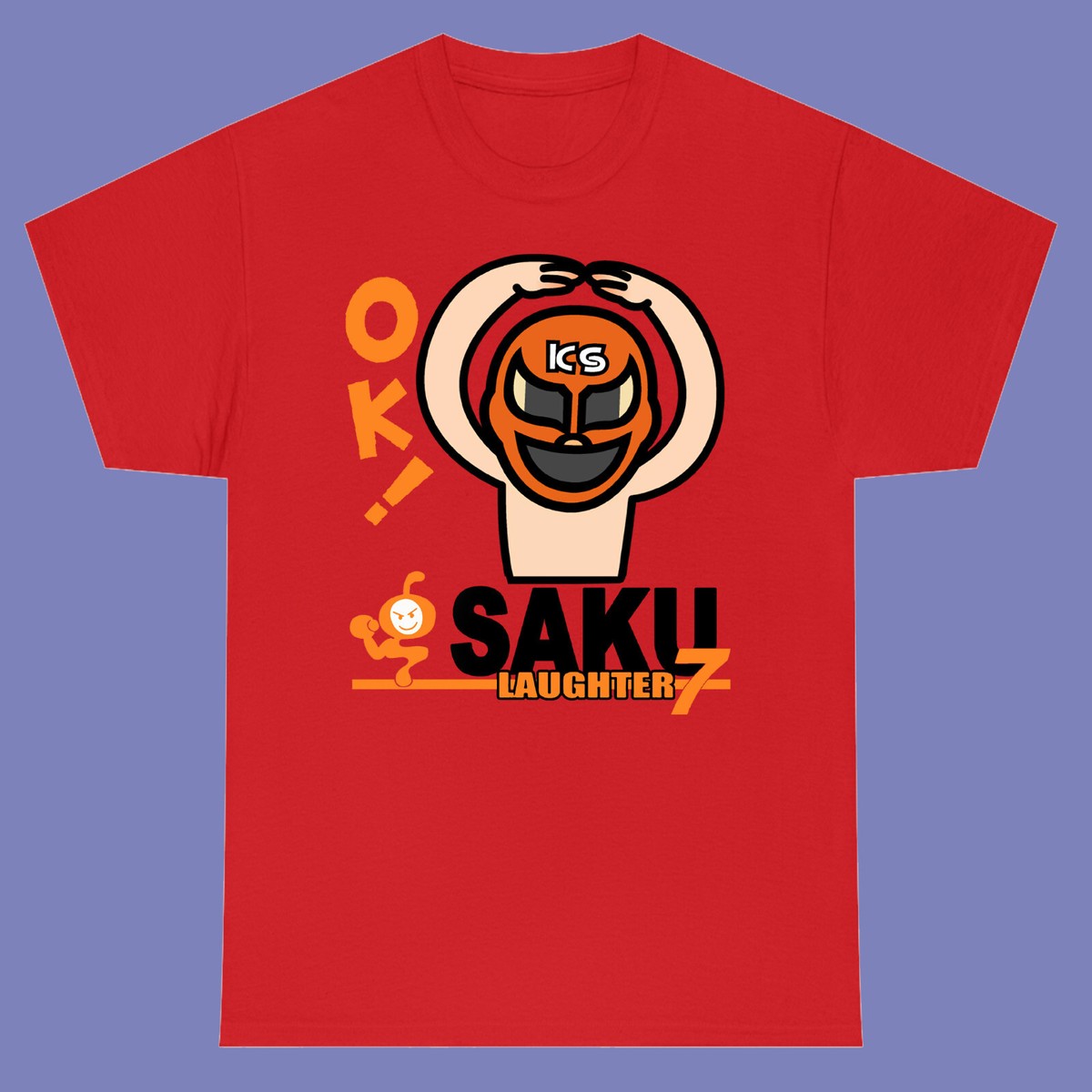Kazushi Sakuraba Laughter OK! MMA Fighter Men's Red T-shirt