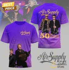 Air Supply 50th Anniversary Celebration Signature 3D T-Shirt