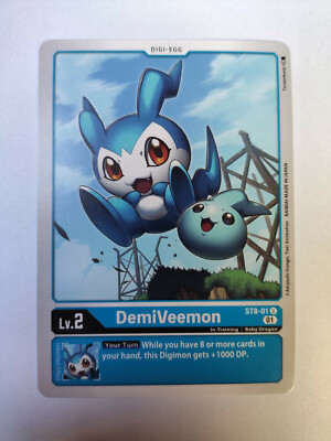 DemiVeemon ST8-01 Uncommon Digimon Card Game