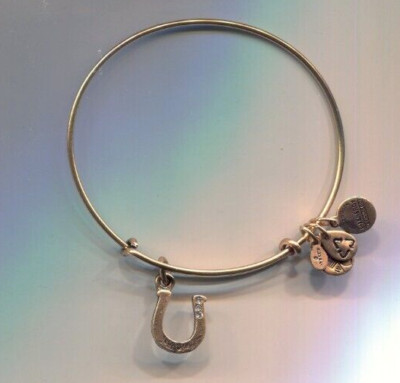 Alex & Ani St Patrick,s day  good luck horseshoe charm bracelet