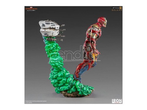 Spider-Man Far From Home Statua Deluxe Illusione Iron Man 20cm 1/10 Iron Studios - Foto 5 di 11