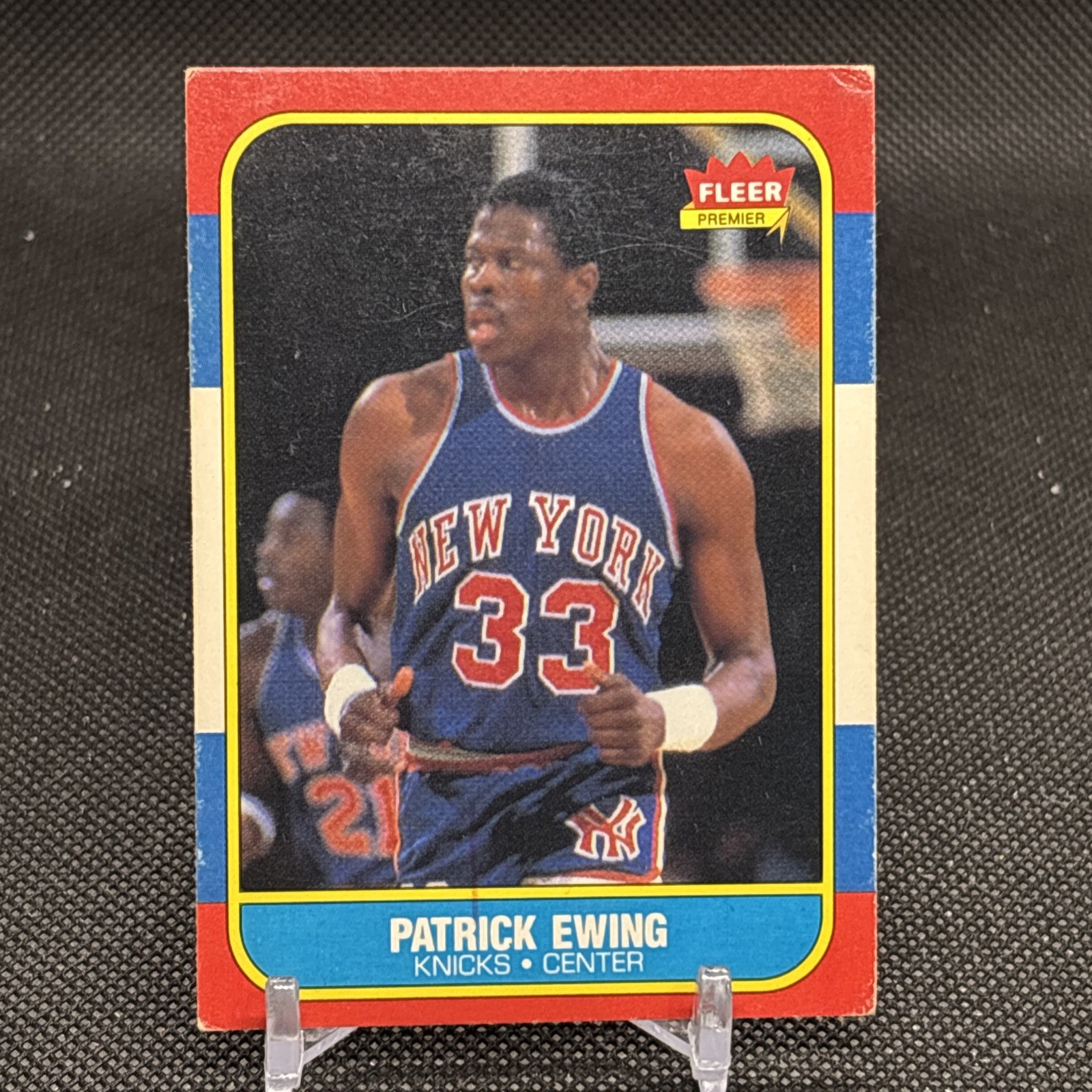 1986 Fleer #32 Patrick Ewing Rookie Card RC HOF