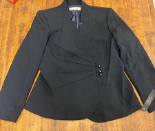Tahari Arthur S Levine Petite 8P Black Blazer Jacket NWT