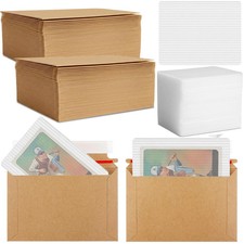 100 100 Pcs Trading Card Shipping Set 4 x 6'' Trading Card Protector and Mail