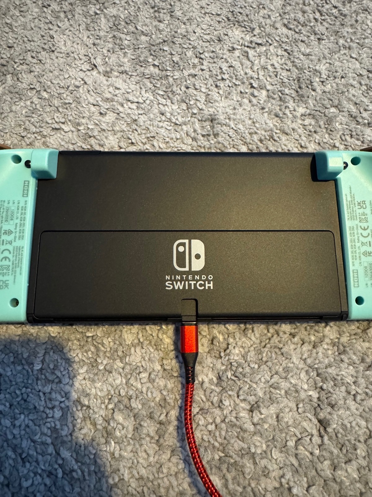 Nintendo Switch OLED Console 2024 HEG-001 Model with HORI Pokémon Controllers