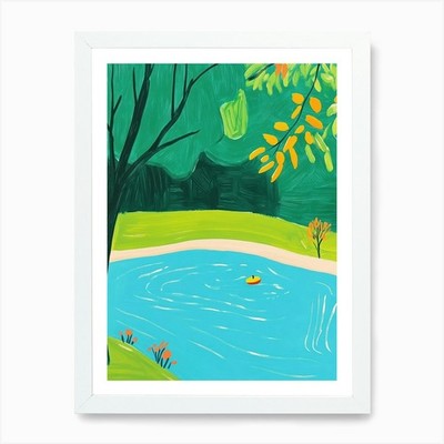 Pond 7301 Kunstdruck gerahmt Wandbild Poster Leinwanddruck Bild