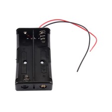 Plastic Battery Holder Storage Box Case For Rechargeable With Wire Le EEDZ