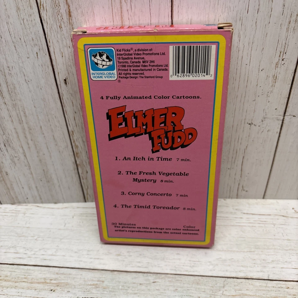 Elmer Fudd, 1930-1950s (VHS, 1988) An Itch In Time, Fresh Vegetable Mystery - Image 2 of 3
