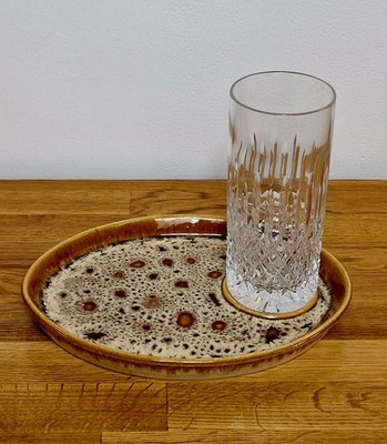 Vintage 70er Jahre Fosters Keramik Gewürze/Snack Servierschale (2er Set)