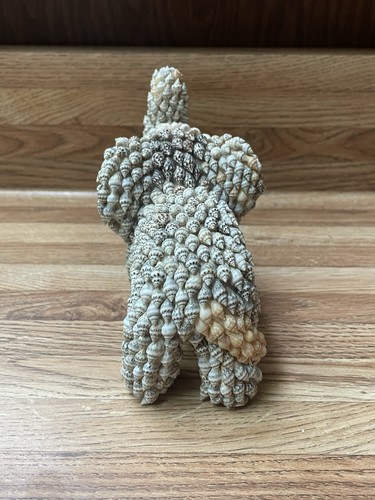 Vintage Sea Shell Encrusted Elephant Figurine - Picture 4 of 5