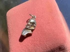vintage Solid Sterling Silver 925 Shakespeare bust charm Or pendant 2.2g