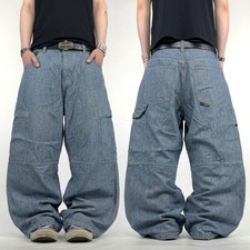 Vintage grunge y2k fubu archive baggy wide leg skater rare faded jeans