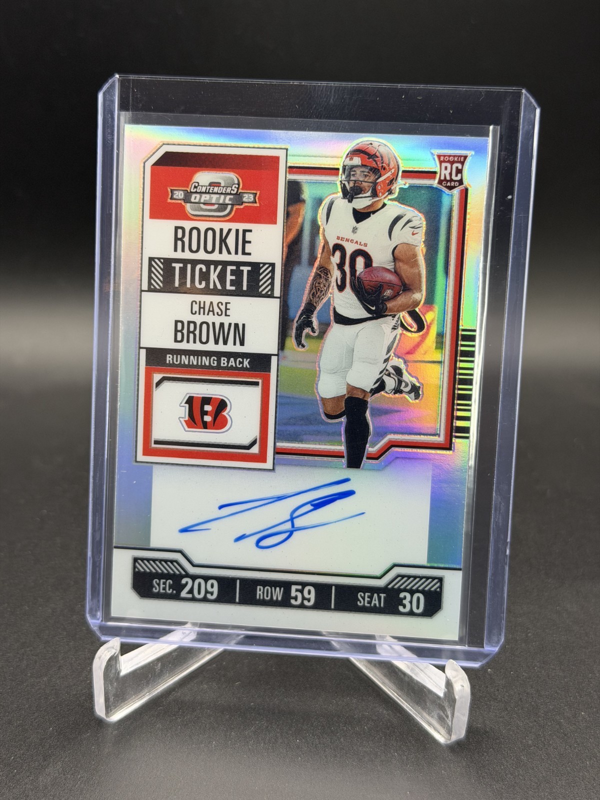 2023 Panini Contenders Optic - Rookie Silver RPS Auto Chase Brown #105 (AU, RC)