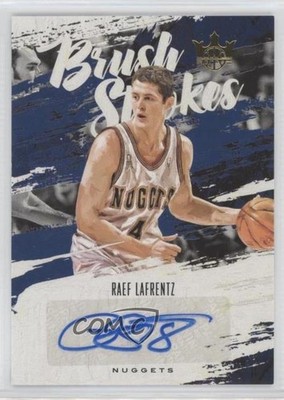 2019-20 Panini Court Kings Brush Strokes 123/149 Raef LaFrentz #BR-RLA Auto 0j4n
