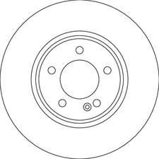 TRW DF4638S Bremsscheibe f&uuml;r MERCEDES-BENZ