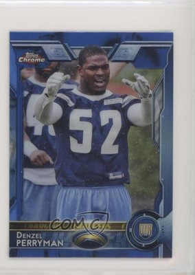 2015 Topps Chrome Mini Rookies Blue Refractor Denzel Perryman #183 Rookie RC
