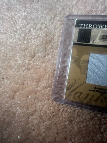 2004 Donruss Elite DEREK JETER GIAMBI #TT-24 ~ Throwback Threads Jersey /75 NYY - Picture 7 of 11