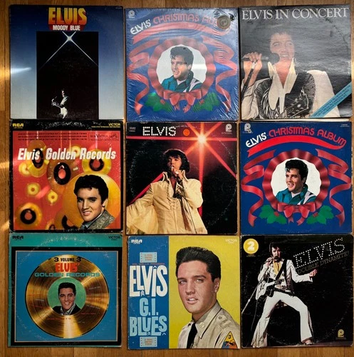 ELVIS PRESLEY Vinyl Record Album LP 9 rec Lot Elvis Is Back King Creole GI Blues