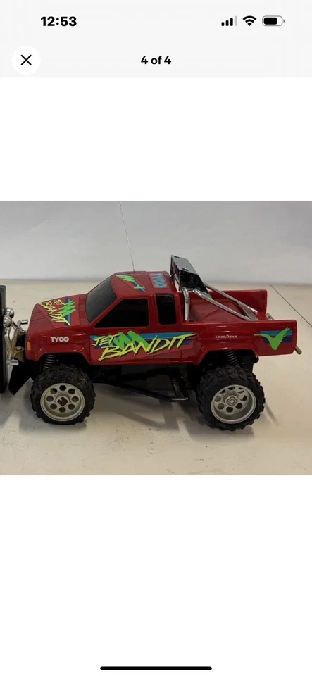Tyco RC. 1990 Vintage Jet Bandit No Remote . Tested Works - Image 4 of 4