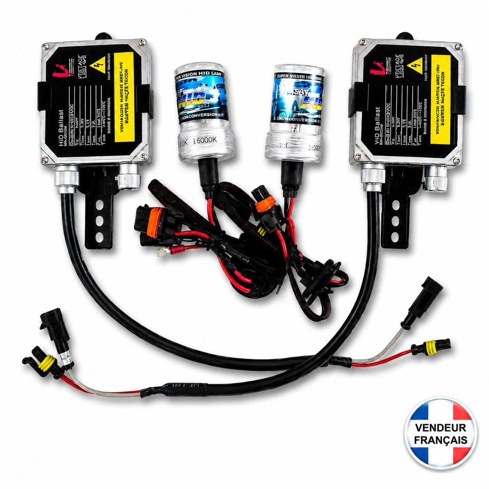 Kit xenon H1 6000K Ampoule BALLAST 55W Feux HID pour Camion 4X4 24V - Photo 1/1
