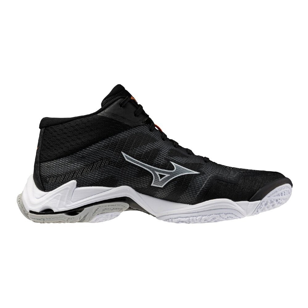Mizuno Wave Lightning Elite MID Black White V1GA260552 Men's Size