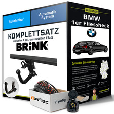 F�r BMW 1er Fliessheck F20,F21 Anh�ngerkupplung abnehmbar +eSatz 7pol uni 11-14