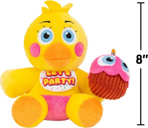 Jazwares Five Nights At Freddy's FNAF Chica 8" Plush Wave 2 Glow Eyes - Bild 2 von 3