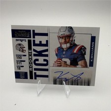 Panini Select Kyle Williams Rookie Ticket Autograph Patriots 2025 Football Card