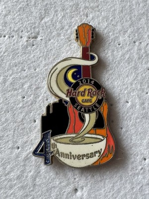 Hard Rock Cafe Seattle 4th Anniversary Pin