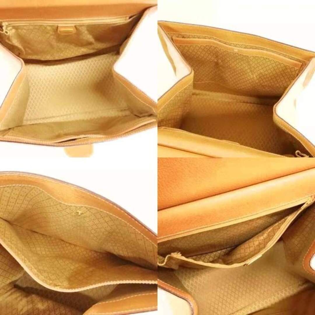 Gucci Vintage Canvas Leather Boston Bag Handbag Beige Used thumbnail 7