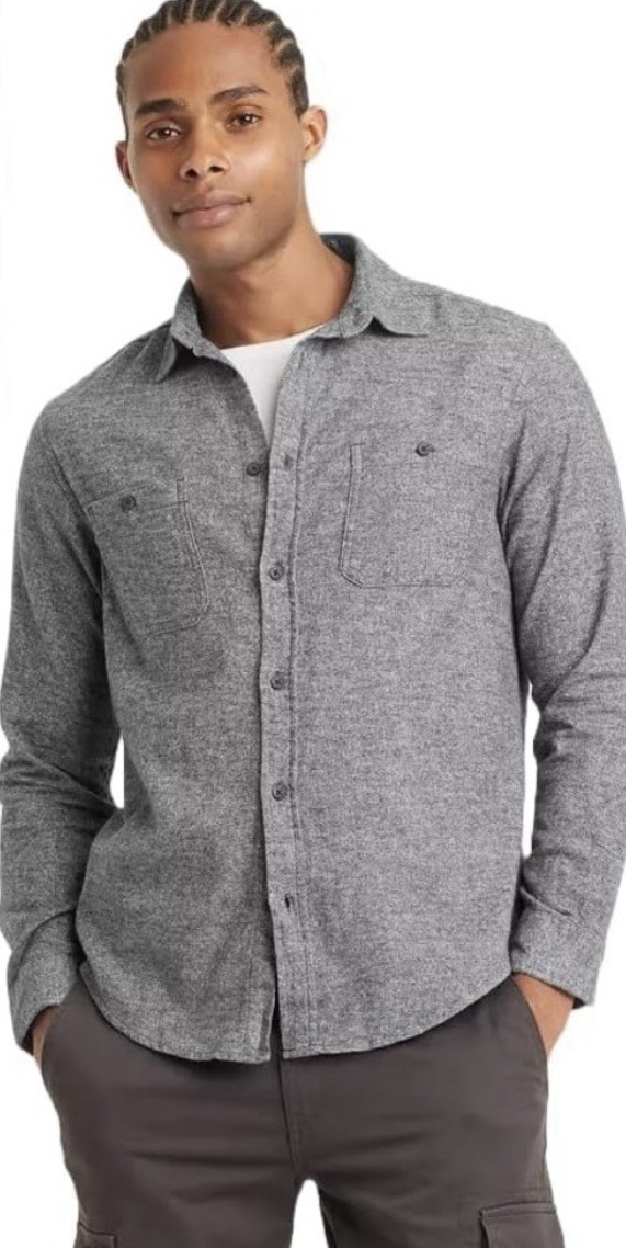 Grayers Heritage Flannels Cotton Patch Pocket Spo… - image 1