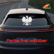 Auto Aufkleber Poland Heckscheibe Sticker Polska Polen Adler Eagle Wappen #1